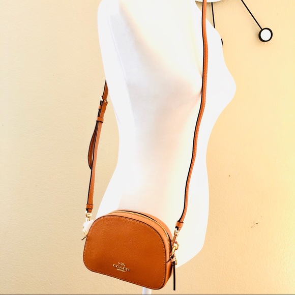 SOLD Coach Mini Serena Crossbody Orange Purse - Picture 10 of 10